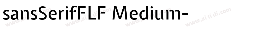 sansSerifFLF Medium字体转换